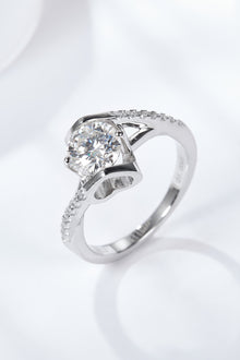  Limitless Love Platinum-Plated Moissanite Ring