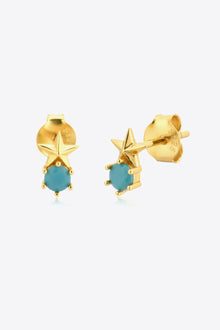  Zircon Star Stud Earrings