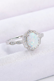  Just For You 925 Sterling Silver Opal Ring