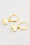 Zircon 925 Sterling Silver Star Drop Earrings