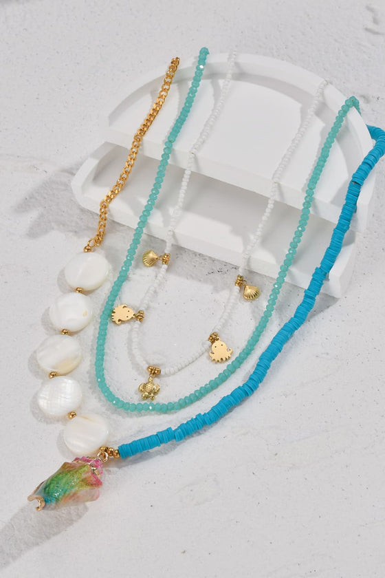 Three-Piece Beaded Necklace Set