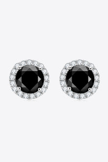  Two-Tone 4-Prong Moissanite Stud Earrings