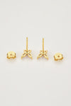 Inlaid Zircon Butterfly-Shaped Stud Earrings