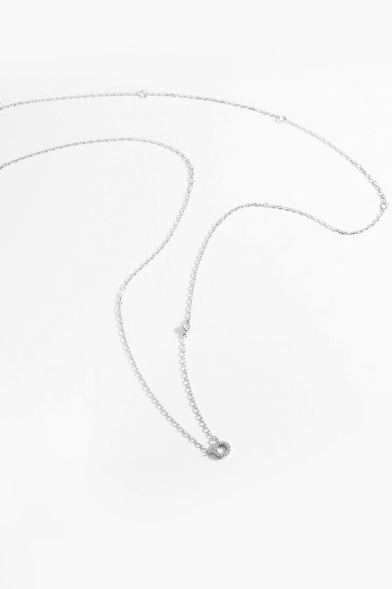 L To P Zircon 925 Sterling Silver Necklace